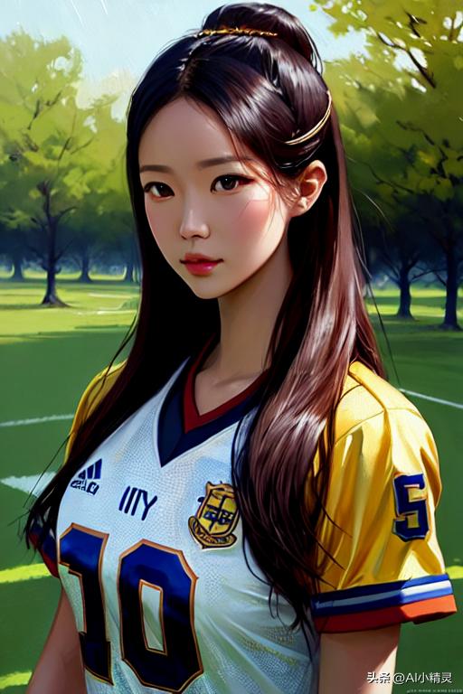 ai绘画足球各国美女,ai绘画足球夺冠