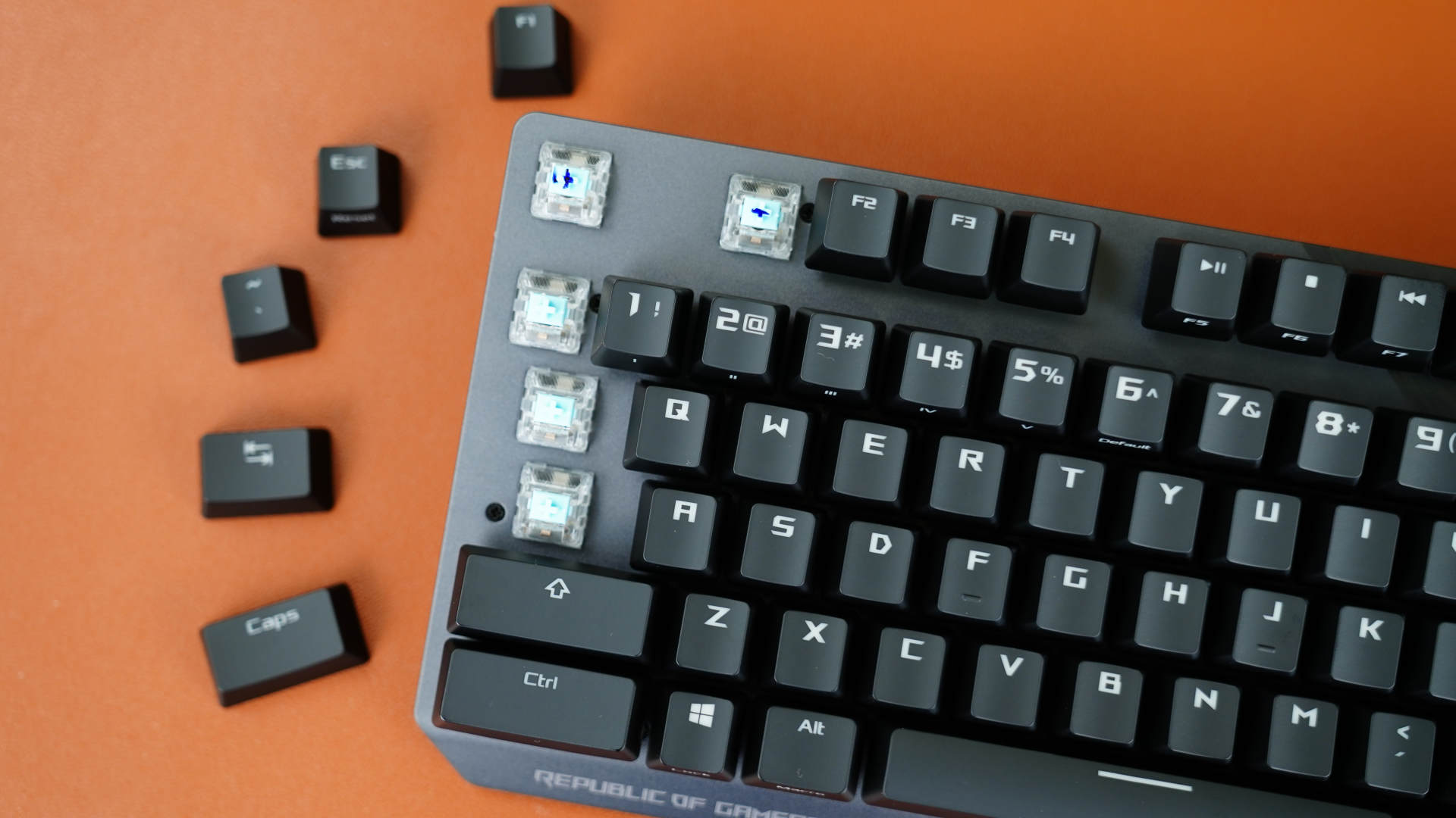 rog游侠竞技版红轴机械键盘评测,rognxtkl竞技版键盘测评