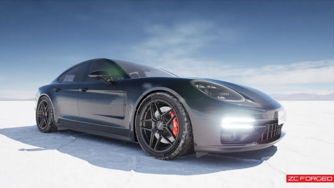 保时捷panamera改电镀镜面白,保时捷panamera改装22寸轮毂