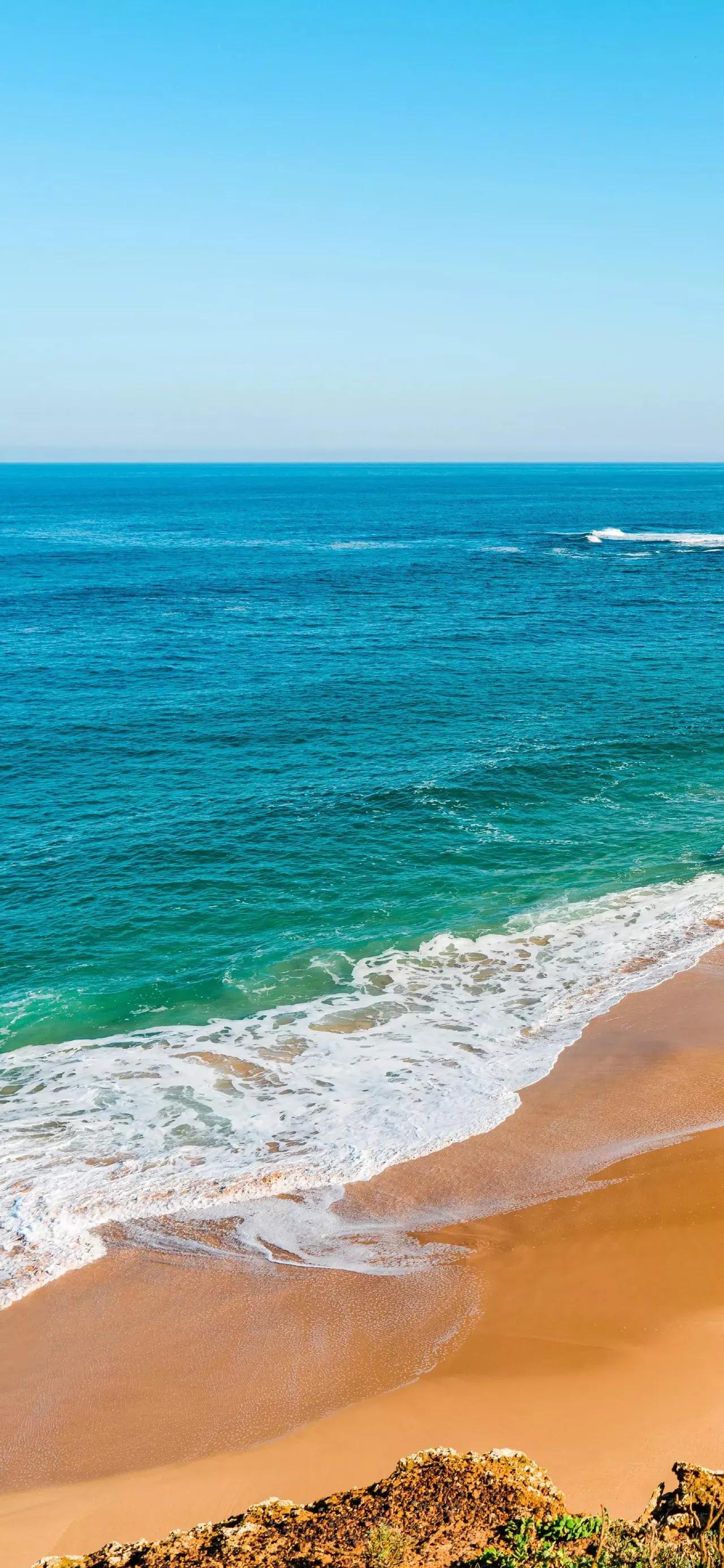 美丽的碧海蓝天壁纸,2018蓝色大海夏天壁纸