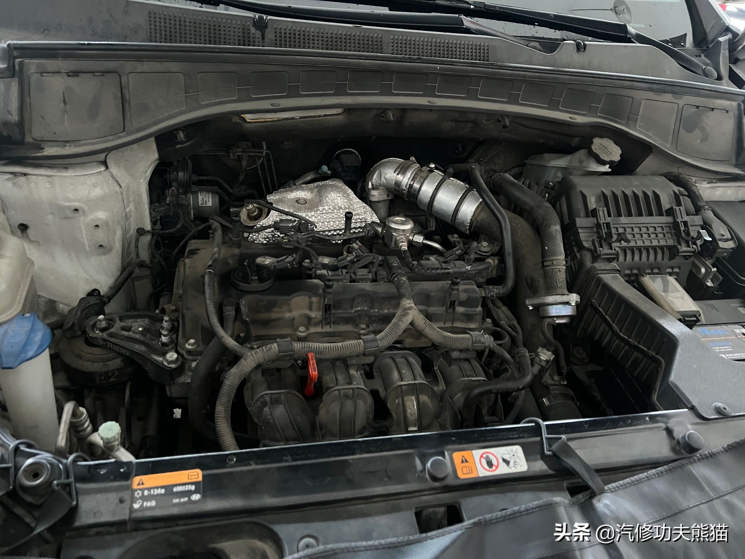 全新胜达大修,现代全新胜达9万公里烧机油