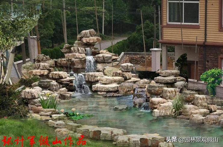 新锦鲤鱼池如何处理好水质,庭院锦鲤鱼池怎么处理好看