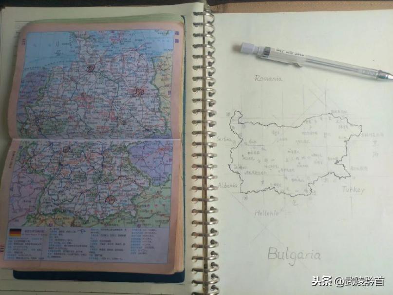 有趣的手绘地图,特殊的手绘地图