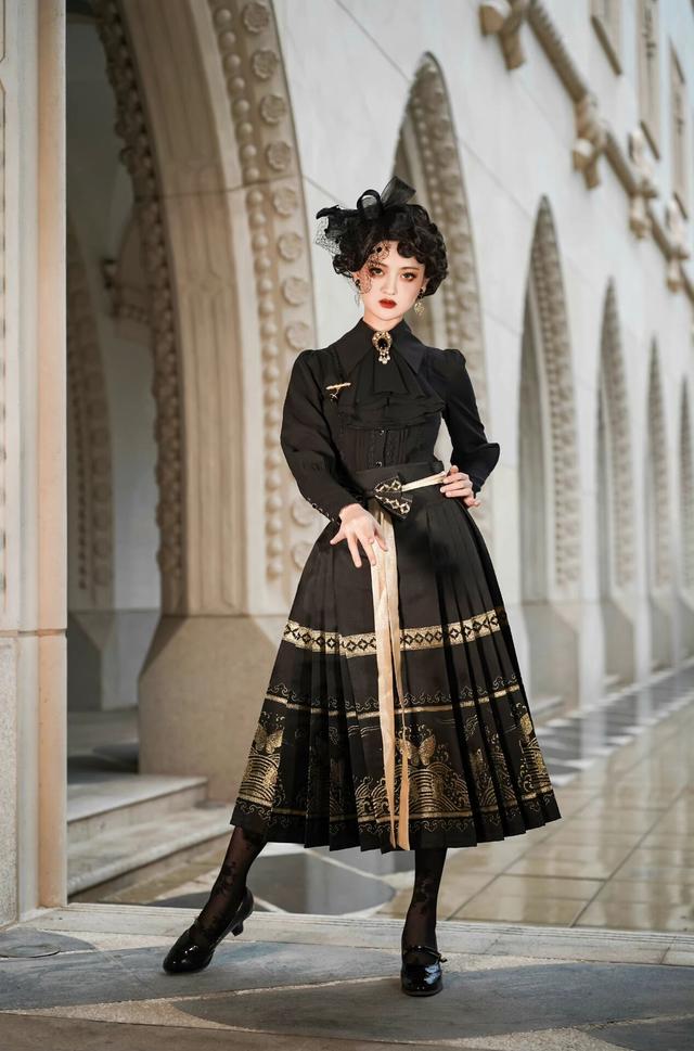 马面裙老祖宗留下的东西,老祖宗留下600年的马面裙