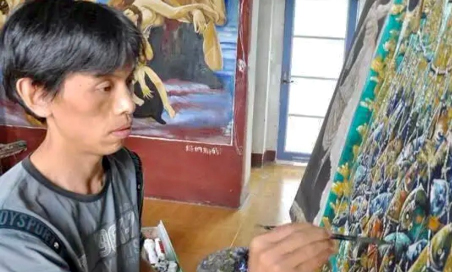 蜗居28年农村画家,农民蜗居画画28年老婆大哭
