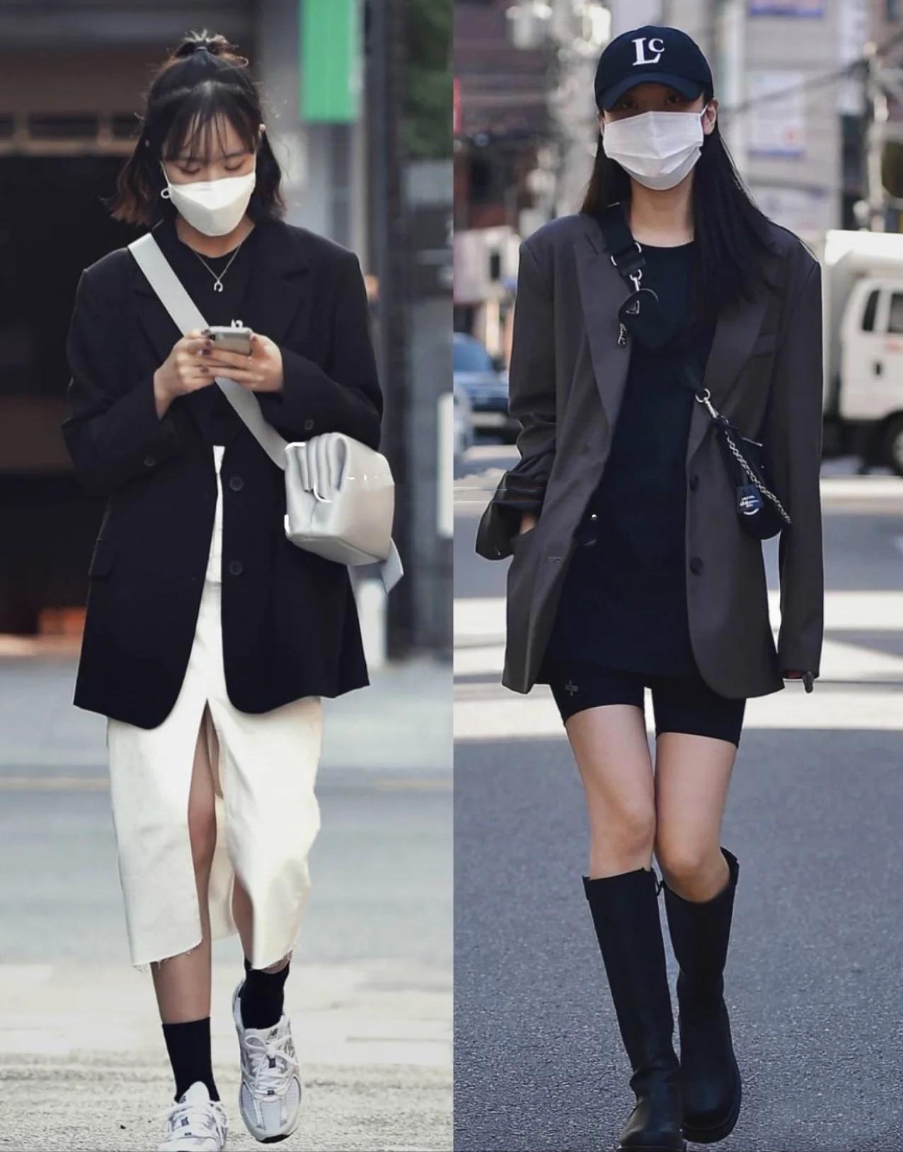 好看的韩国女性高级感穿搭,韩国高级感御姐风黑色系穿搭