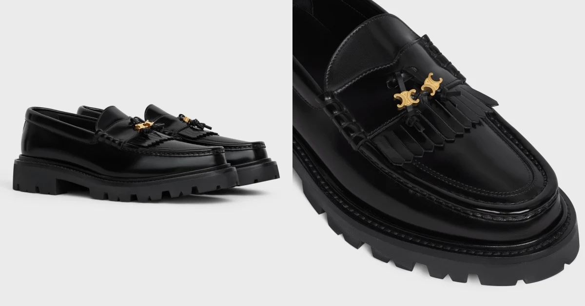 内增高女鞋显瘦乐福鞋银色,celine凯旋门乐福鞋