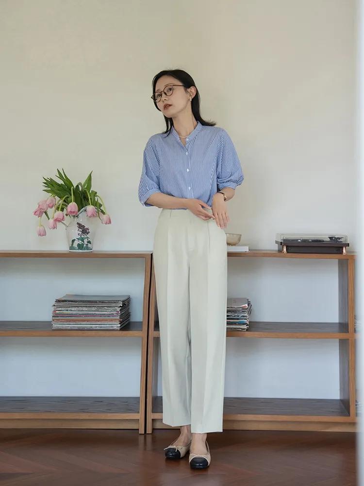 白衬衫西装裤怎么穿搭显高级,3个搭配思路把衬衫穿得更有范儿