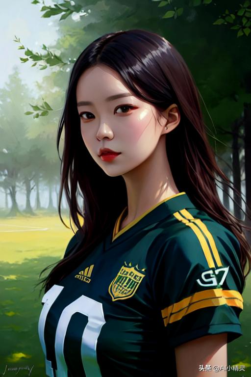 ai绘画足球各国美女,ai绘画足球夺冠