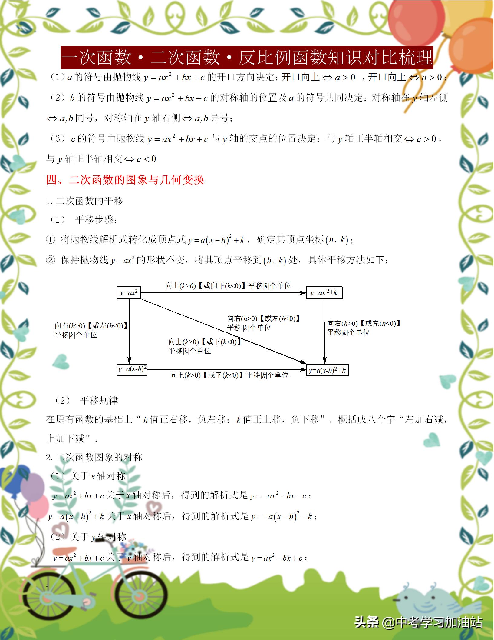 初中三年级数学函数,初中数学三次函数