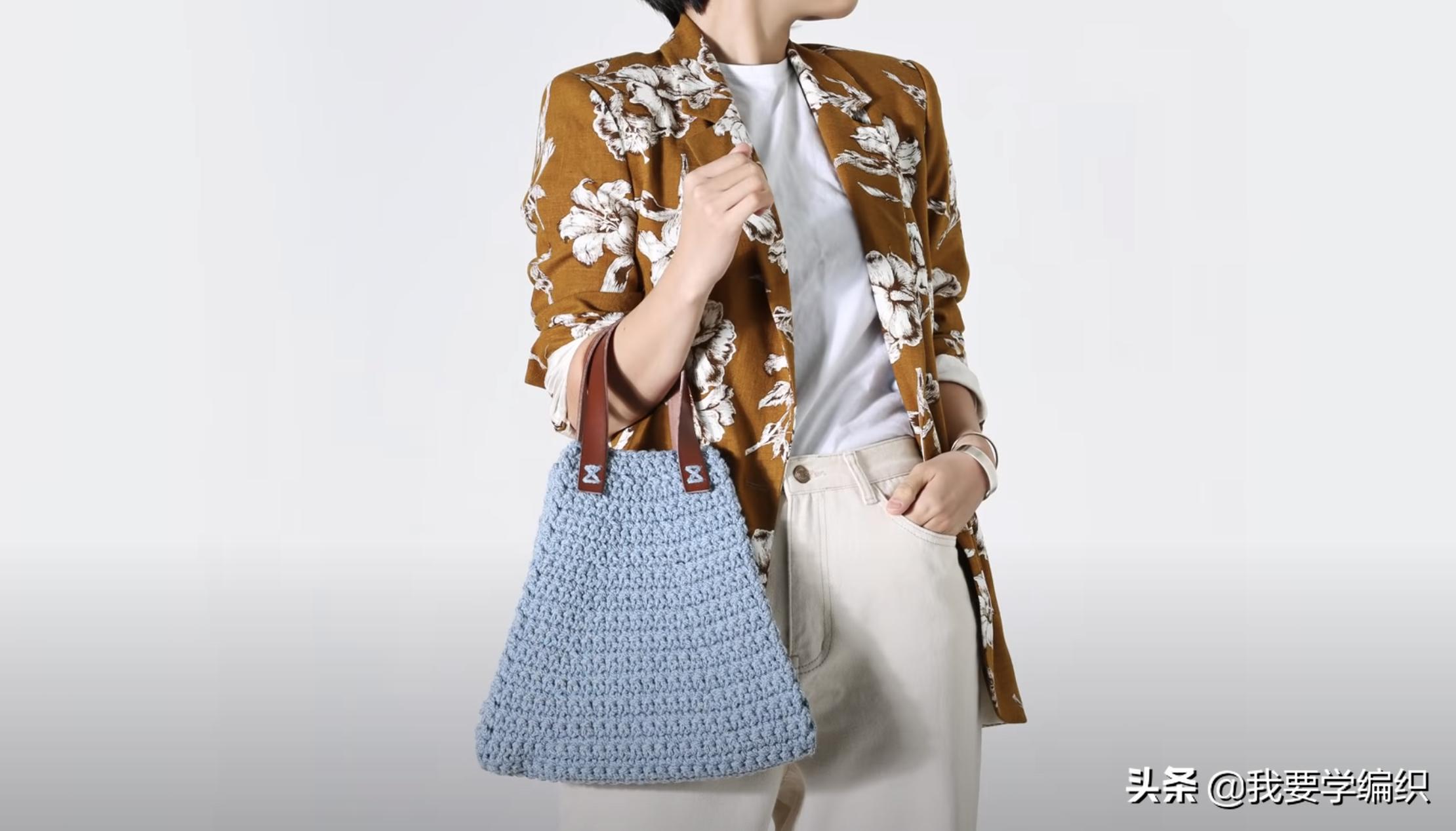 新手入门学钩小包,新手学钩包包视频教程