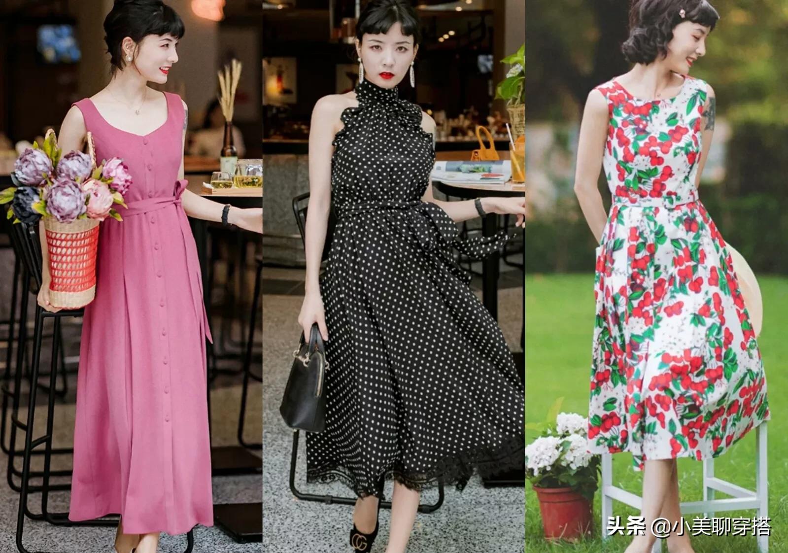 春夏裙装穿搭技巧,夏天裙装搭配图片欣赏