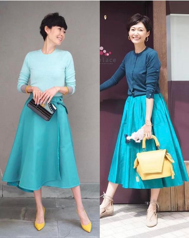 日本优雅中年女人穿搭,日式中年女性休闲穿搭