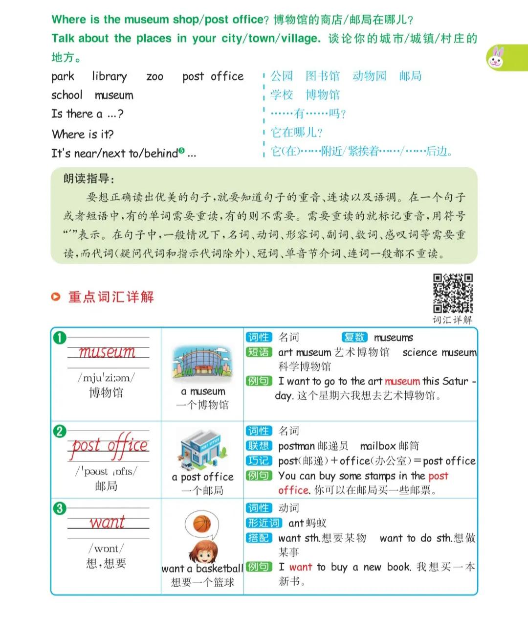 六年级英语上册第一单元《sectionA》课文笔记和知识点，预习专用