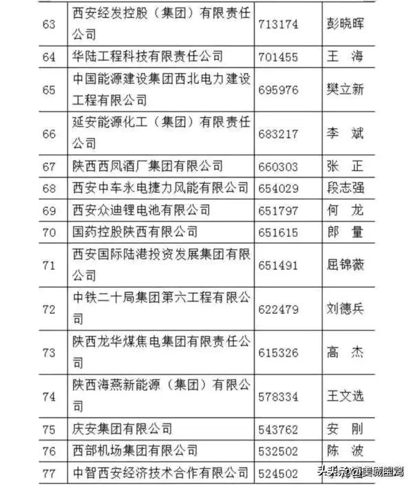 陕西煤业化工集团全国排名,陕西煤业在国内煤炭企业排第几