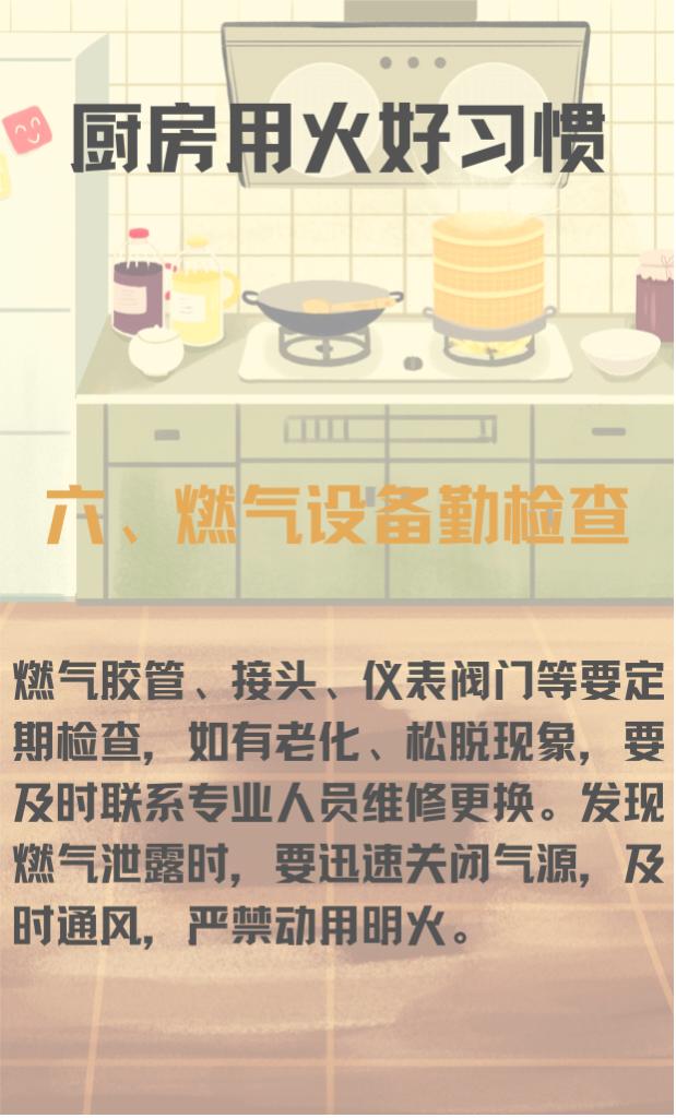 食堂厨房用火不离人消防安全提示,消防部门提醒厨房用火