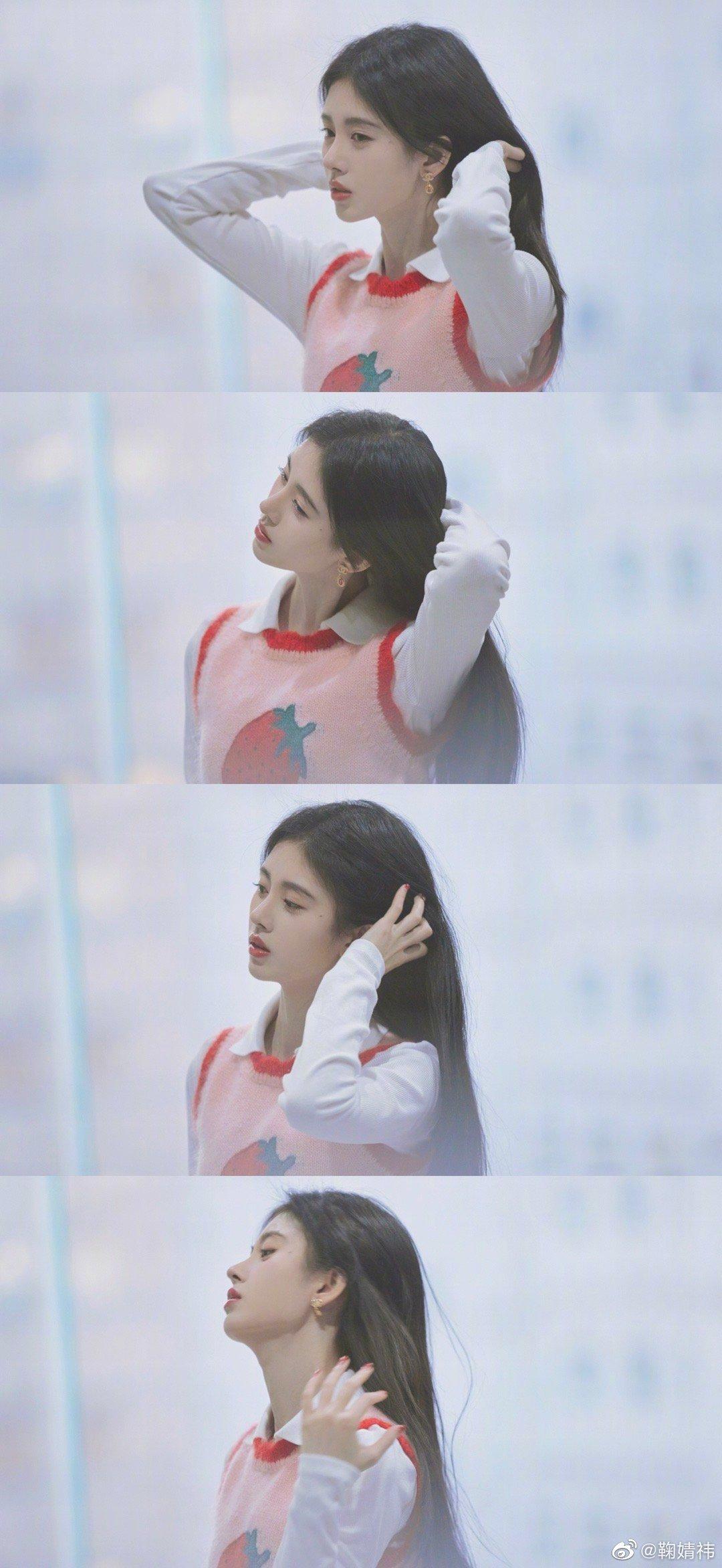 鞠婧祎近期路人照,鞠婧祎回应垫肩路人机场照