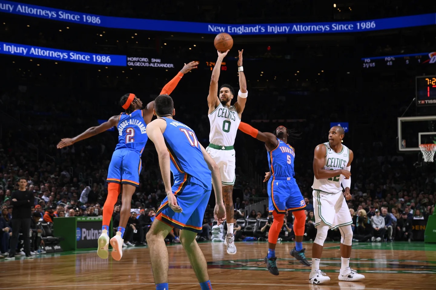 凯尔特人vs雷霆塔图姆最后时刻,塔图姆面对雷霆集锦