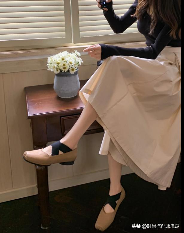 单鞋时尚风芭蕾鞋,芭蕾鞋显高