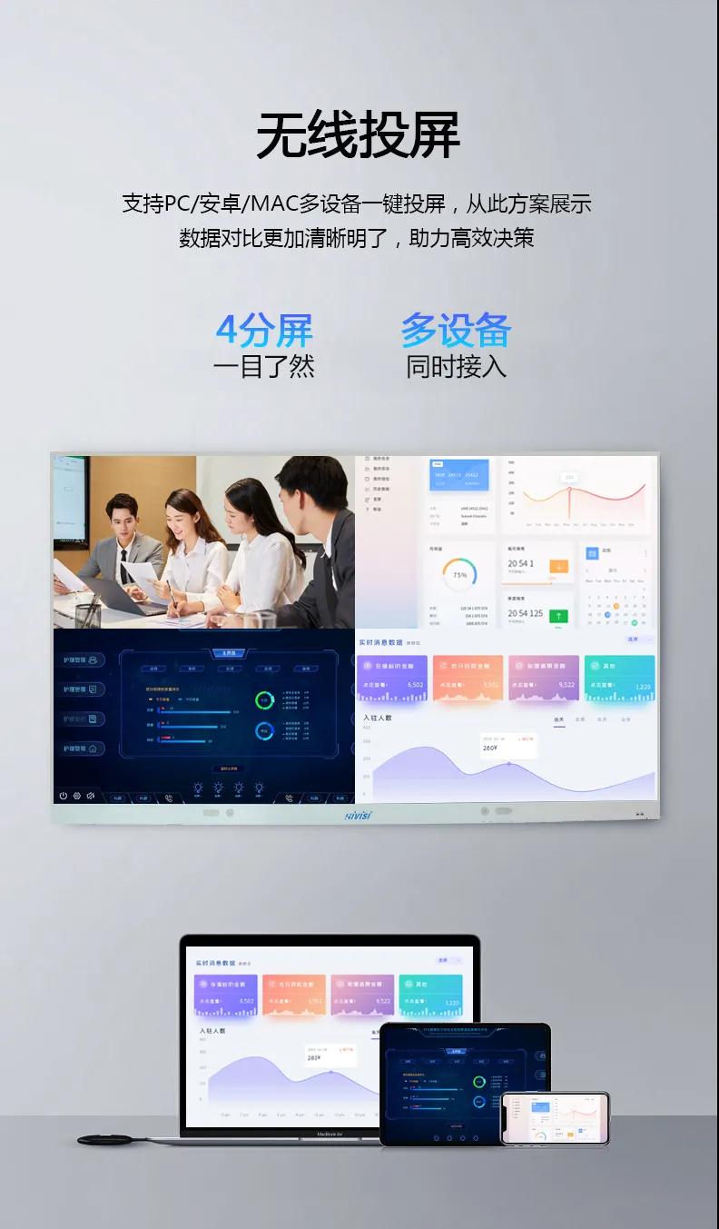 海威「S600H」移动式会议一体机，4K高清、智慧办公场景全能解锁