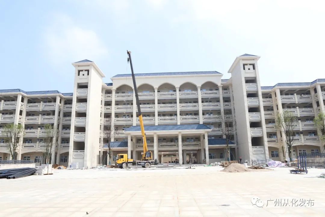 广州六中从化校区现场建设进度,广州六中从化校址进度