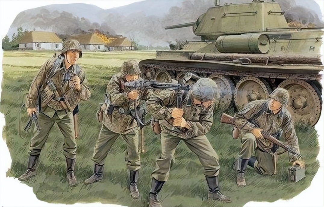 二战德军装甲部队彩绘,二战士兵的彩绘
