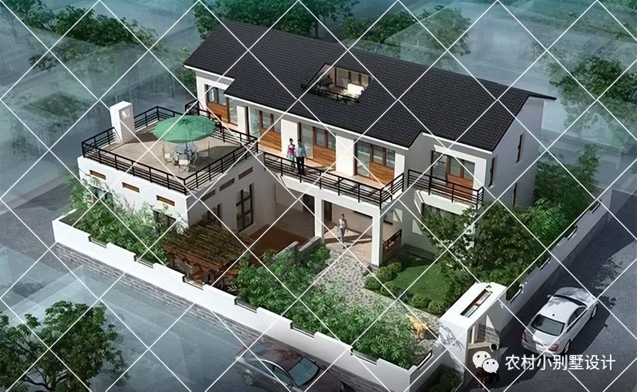 农村自建别墅带柴火灶设计,农村带堂屋柴火灶三层别墅实拍图