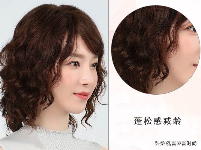 中年女士短发卷发,适合中年人的卷发造型中短发