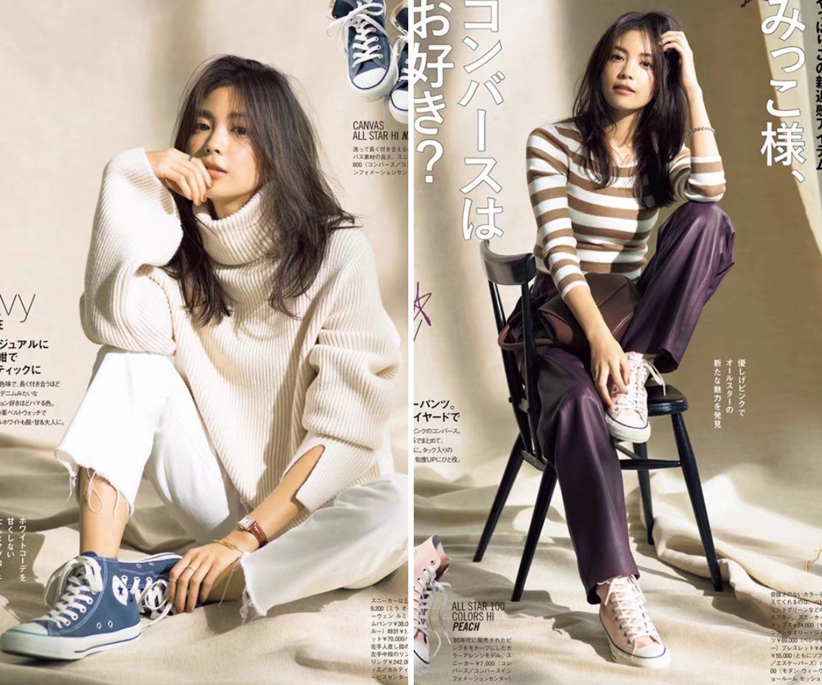 两款匡威各穿一只搭配好看吗,匡威鞋搭配什么裤子秋冬