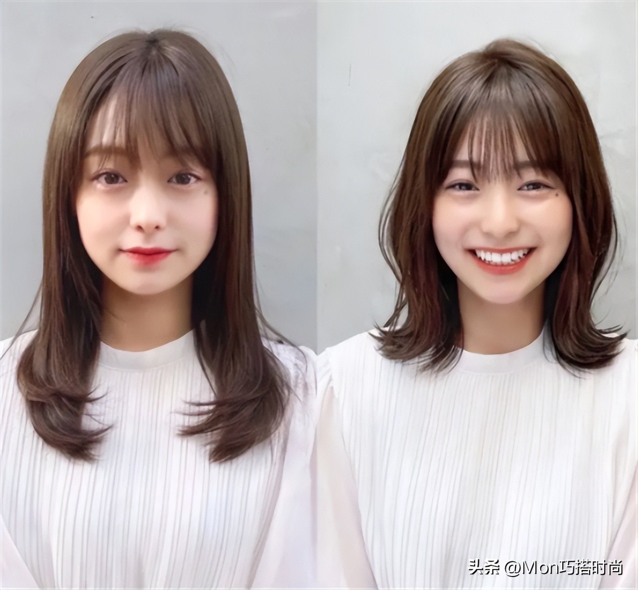 减龄遮脸大的发型,遮脸型减龄的发型