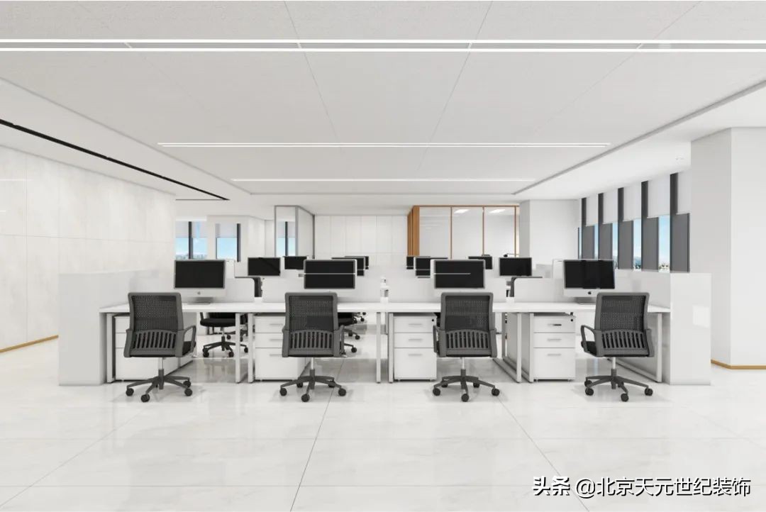 秦淮专业办公空间装饰设计案例,五华区写字楼装修设计案例