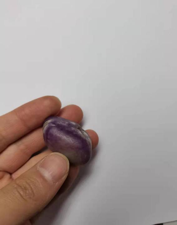 且末和田玉紫色,一坨和田玉