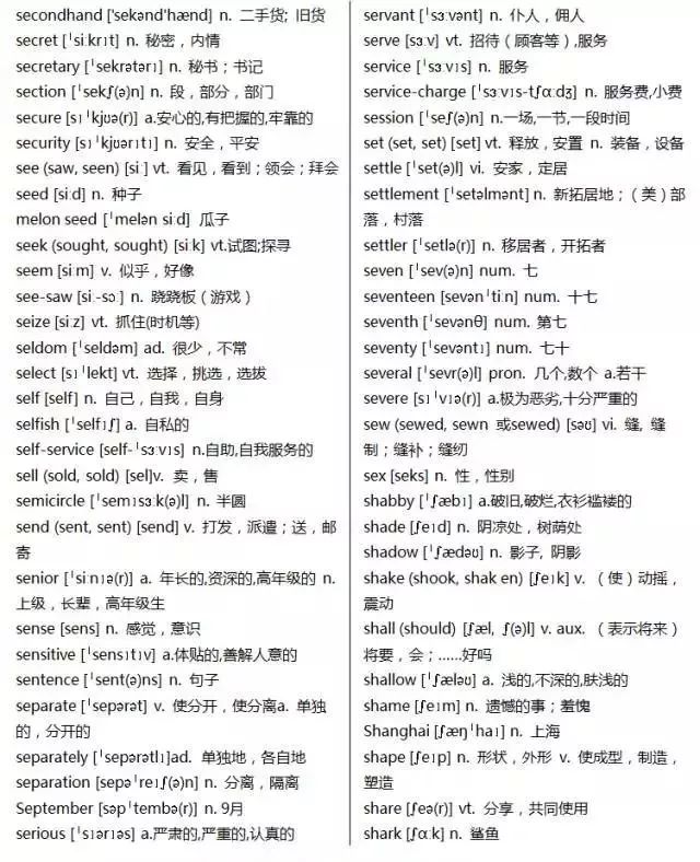 初中英语单词必背3500词汇书推荐,40篇短文搞定高考英语3500单词