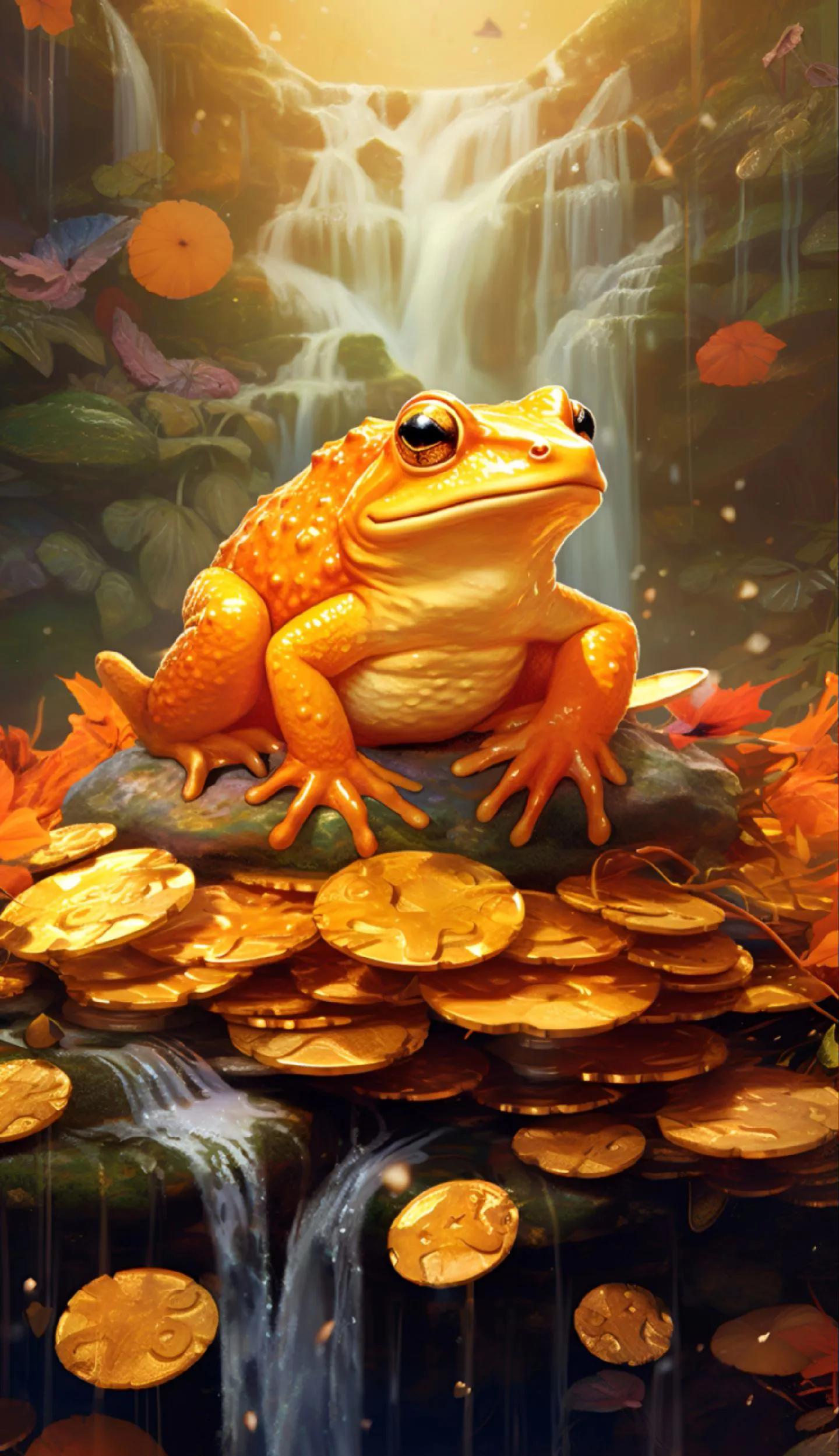 男士专用壁纸金蟾,金蟾纳财壁纸