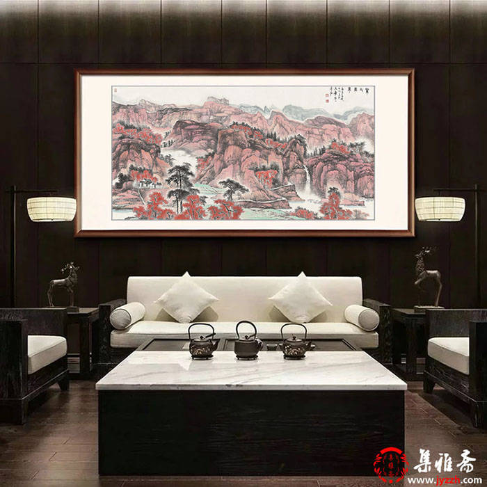 客厅挂什么画气派好风水,客厅挂什么山水画好