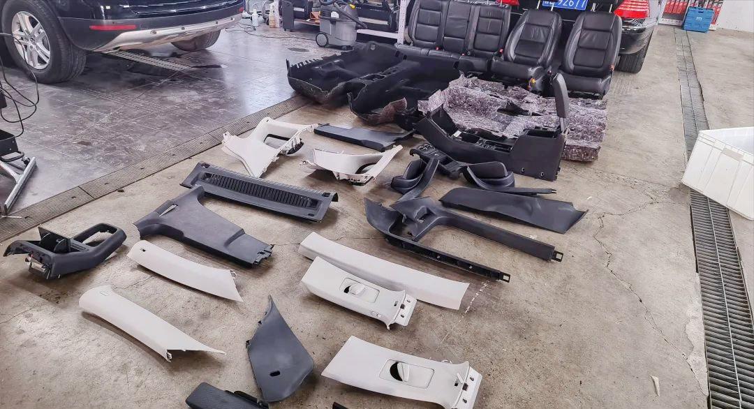 12年大众途观二手车翻新,大众途观外观塑料件翻新