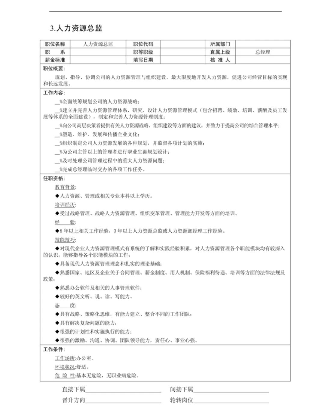 企业各部门岗位说明书与绩效考核,企业工作绩效指标考核明细