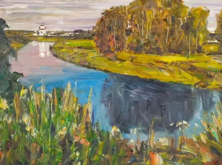 西安美术学院王胜利油画作品欣赏,王嘉陵油画生命之光