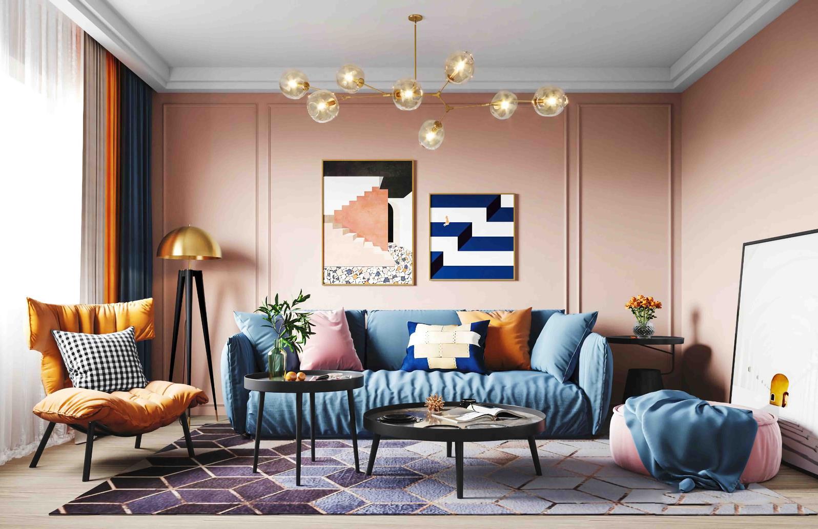 30款客厅吊顶图片,简装吊顶客厅效果图