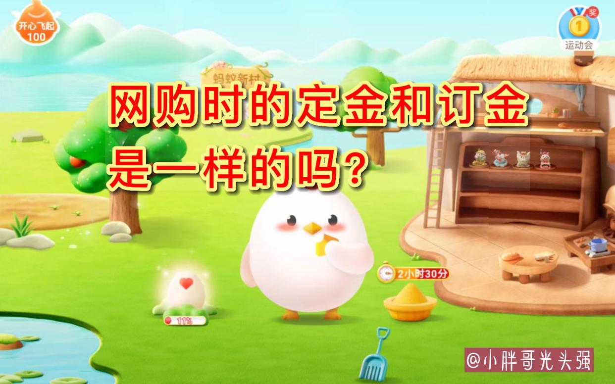 网购的定金,网购定金