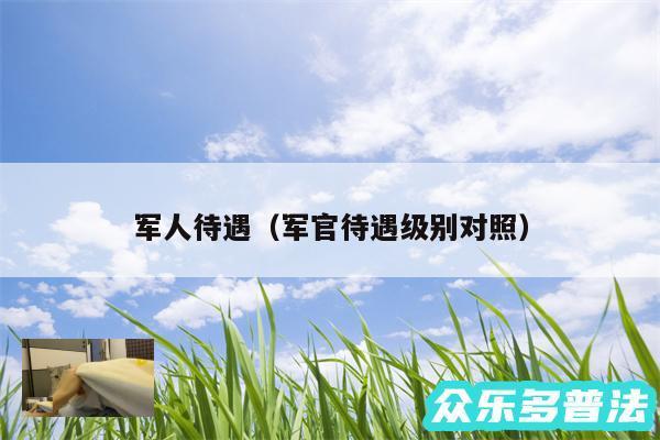 军人待遇吸引热议,军人待遇级别标准