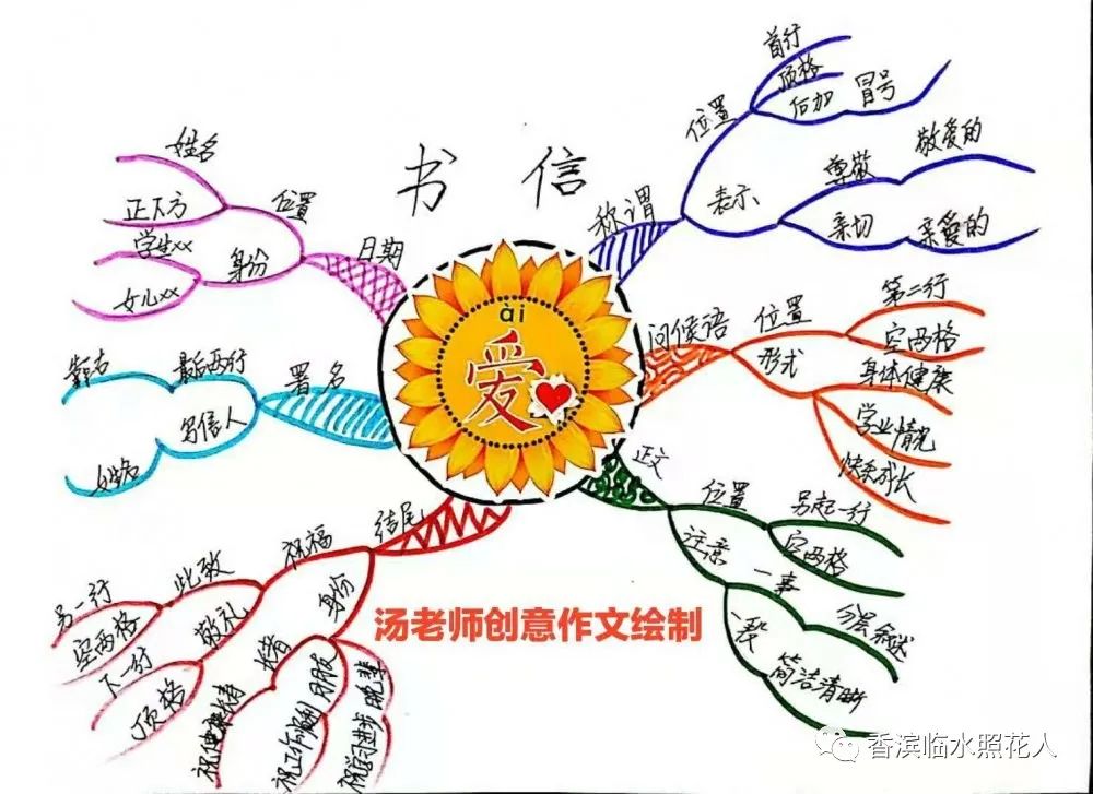 习作例文思维导图六年级,写信作文100字和思维导图