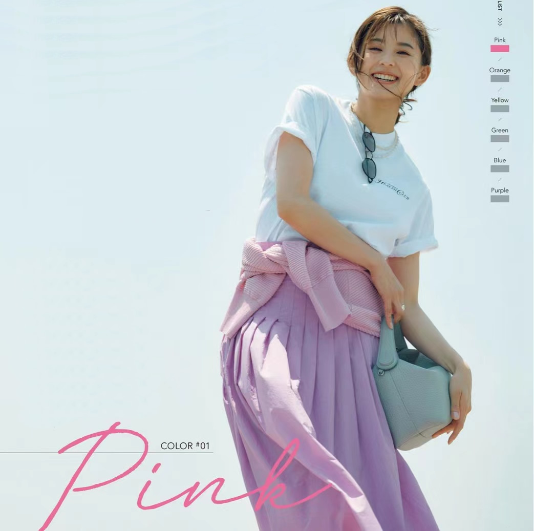 夏季多巴胺配色穿搭,以白色为底色的多巴胺穿搭