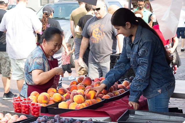 高考后卖桃子的时光