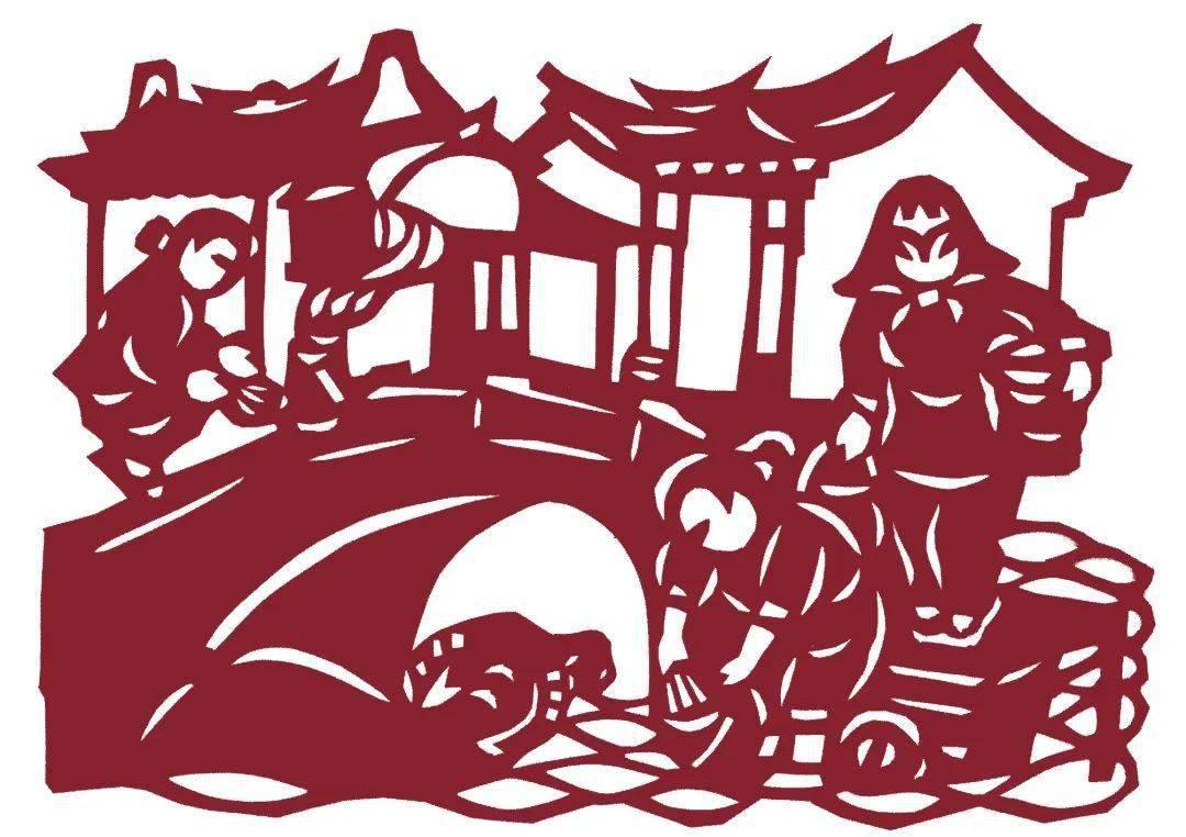 二十四节气立秋剪纸教学过程,二十四节气剪纸雪人手工