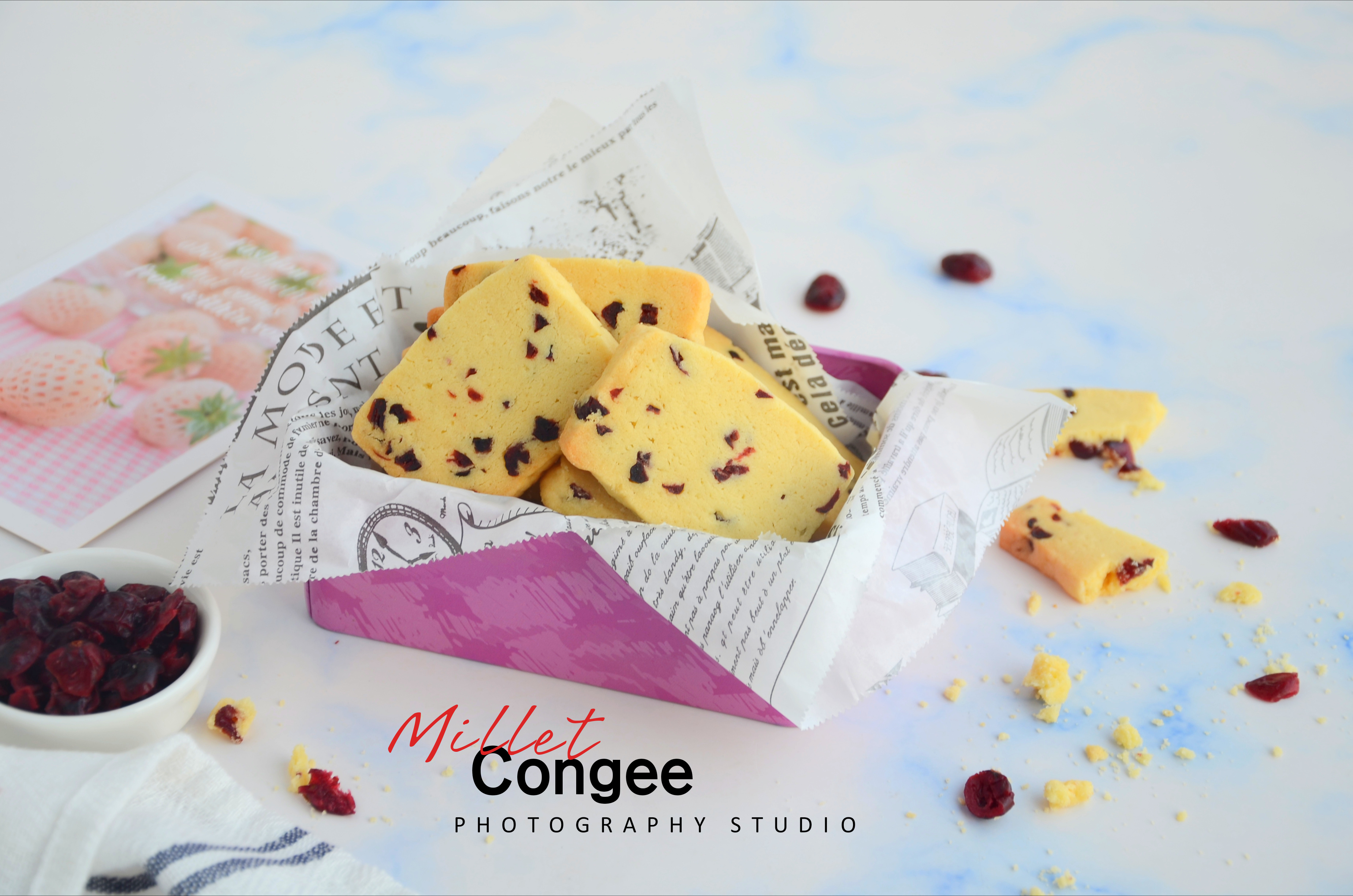 一学就会的蔓越莓曲奇饼干,酥脆简单的蔓越莓饼干