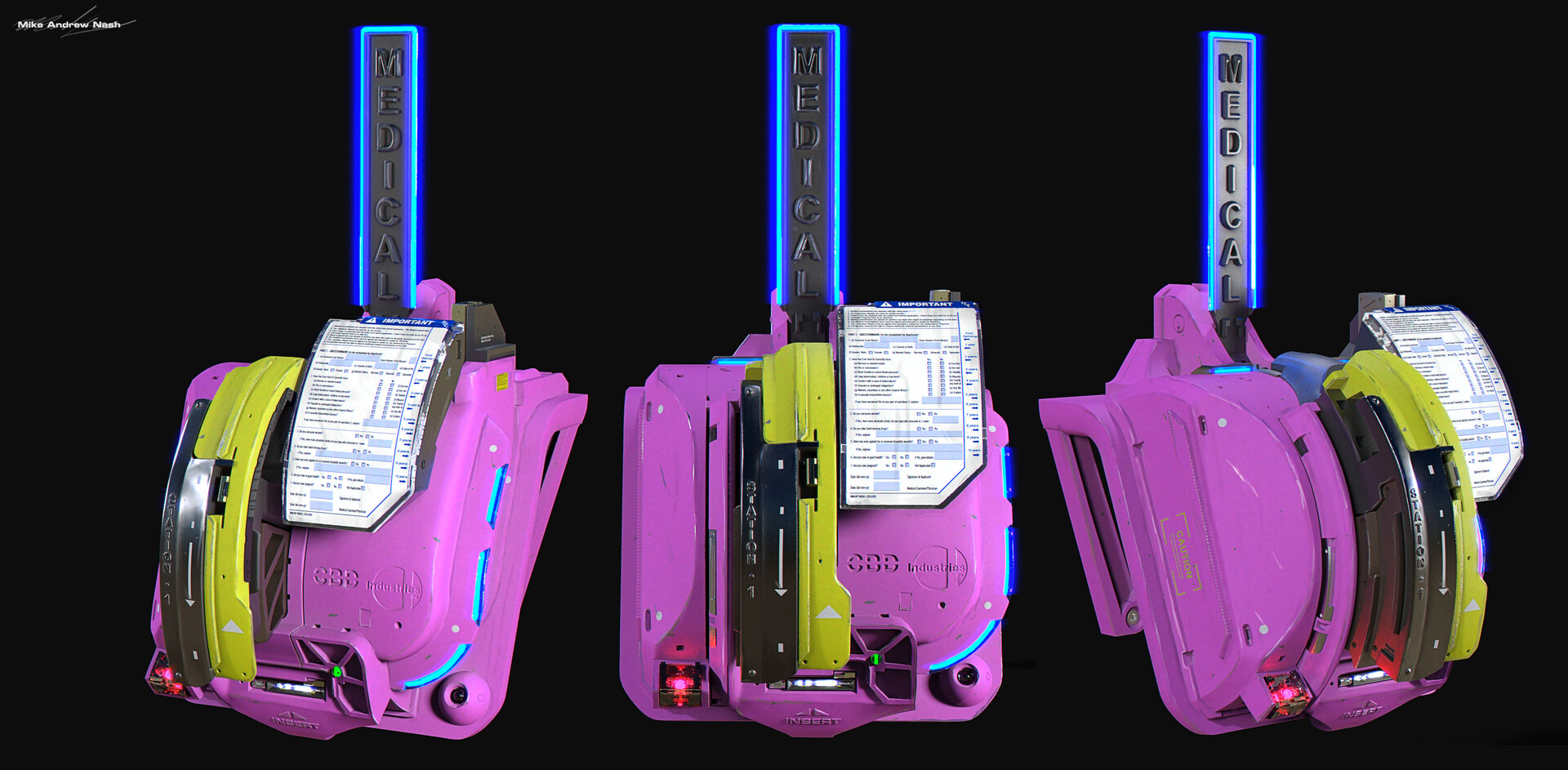 COOL!令人叹为观止的精密机甲穿戴设备｜设计师mikenash作品欣赏