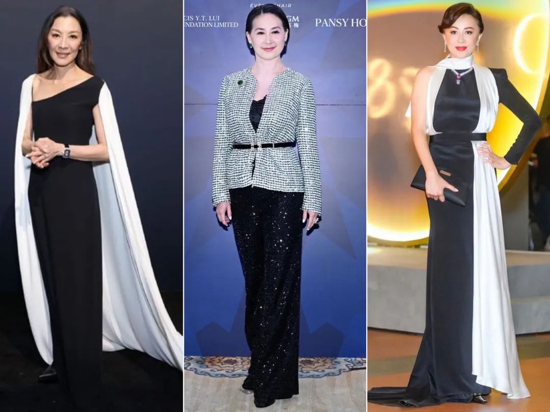 郭晶晶张曼玉合影,郭晶晶巩俐同框穿搭