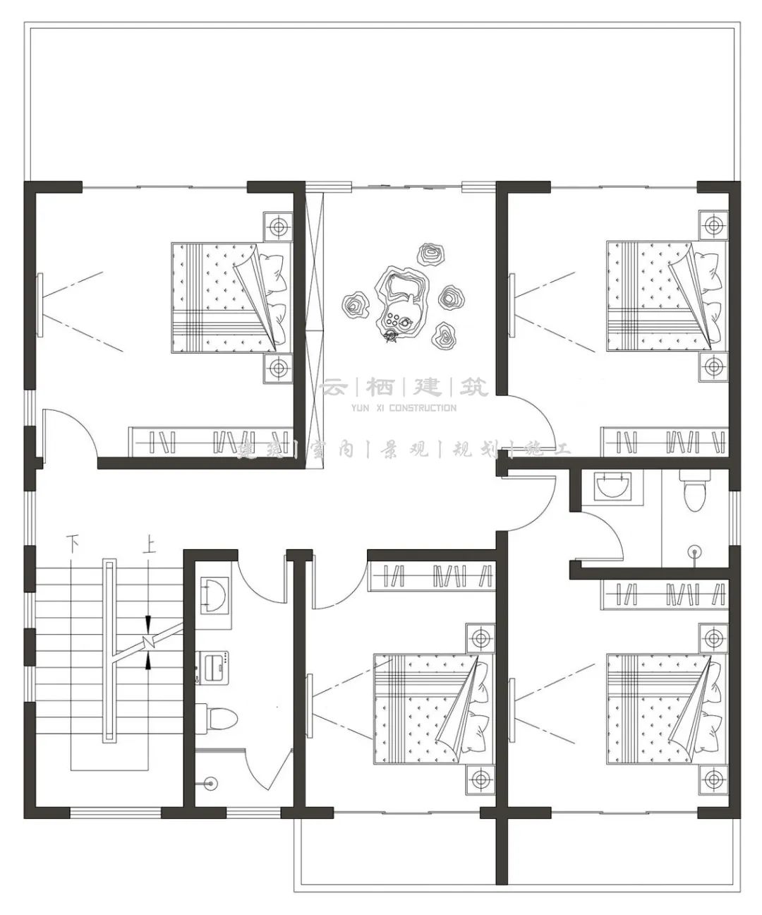 河源现代简约乡村别墅,河源现代极简风格庭院打造
