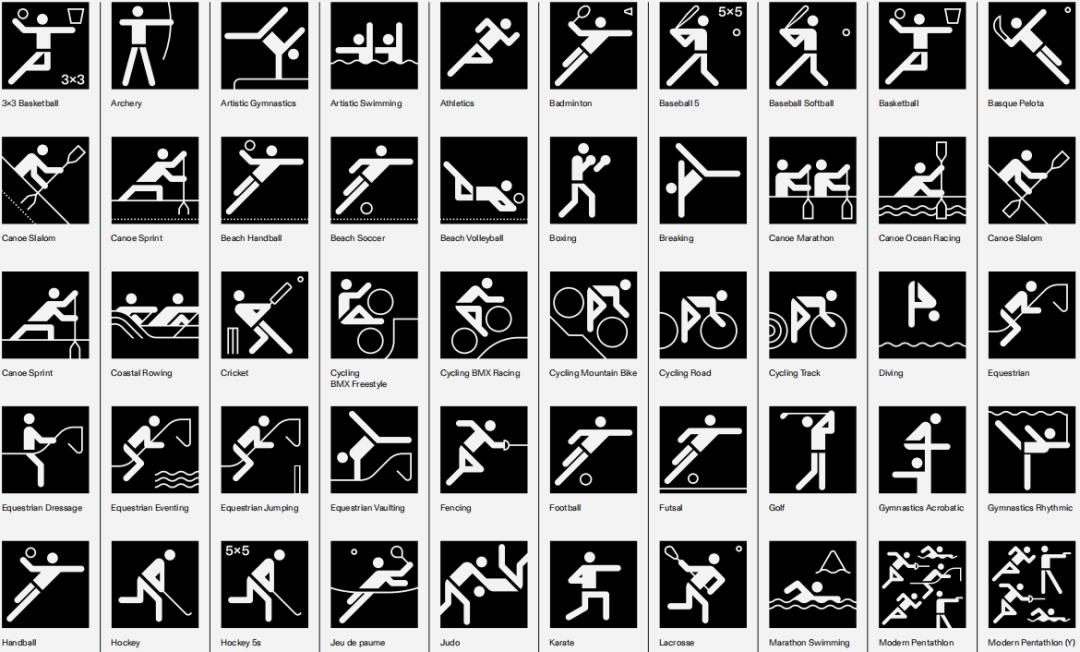 奥运会项目海报前后视觉,奥运会插画简单